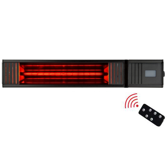 IR-Heizstrahler wall-glass 1500W Glasabdeckung