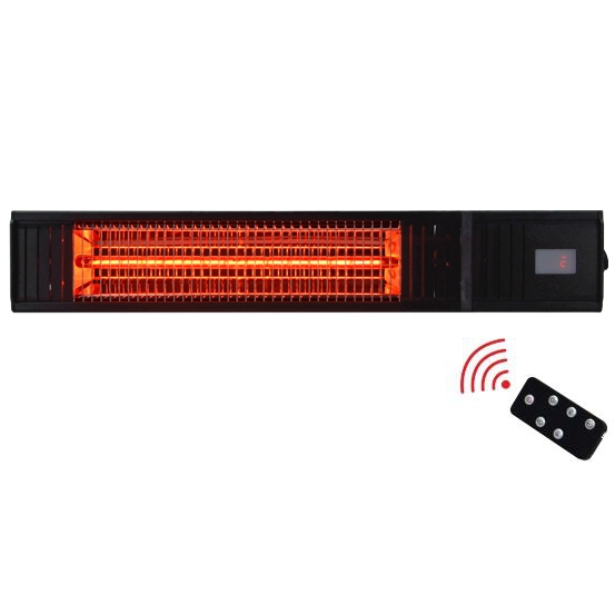 IR-Heizstrahler wall 2000W Fernbedienung schwarz