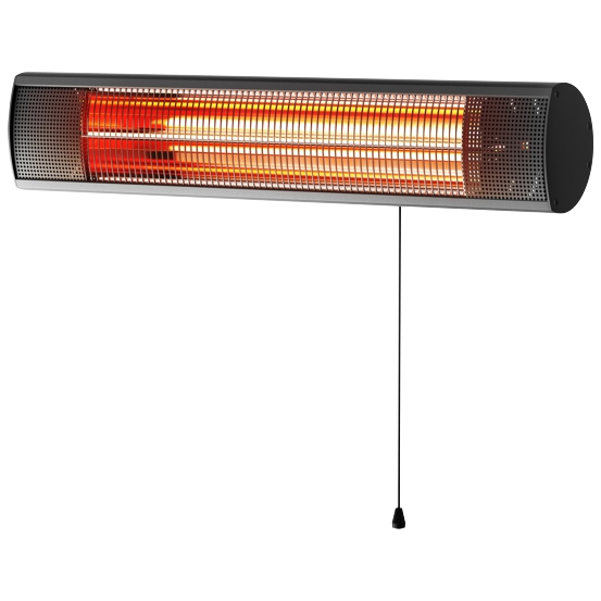 IR-Heizstrahler wall 1500W Zugschnur schwarz