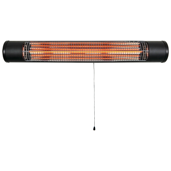 IR-Heizstrahler wall-base 750/1500W Zugschnur schwarz